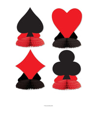 48 Pack Bulk Card Suit Mini Party Centerpieces