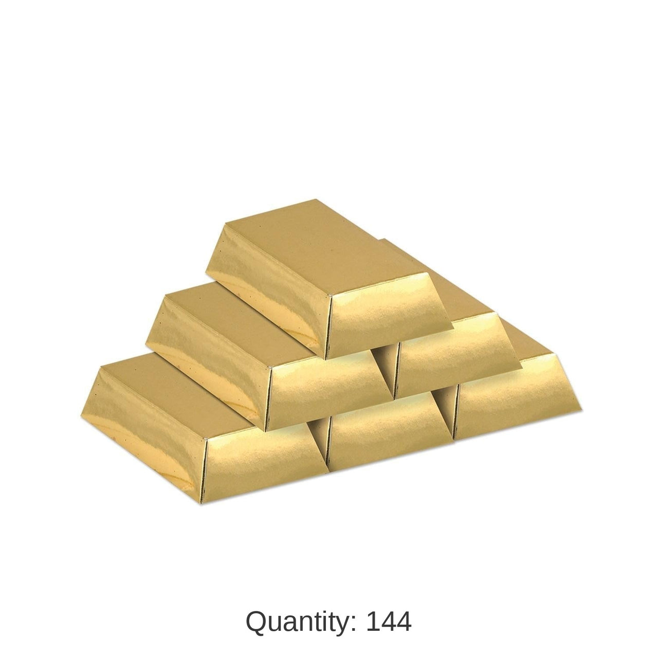 144 Pack Bulk Foil Gold Bar Party Favor Boxes