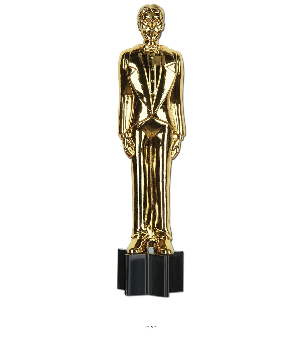 12 Pack Bulk Jtd Awards Night Male Party Statuette Cutout