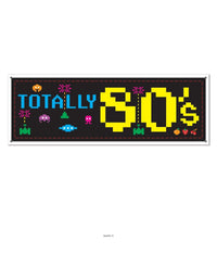 12 Pack Bulk 80's Party Sign Banner