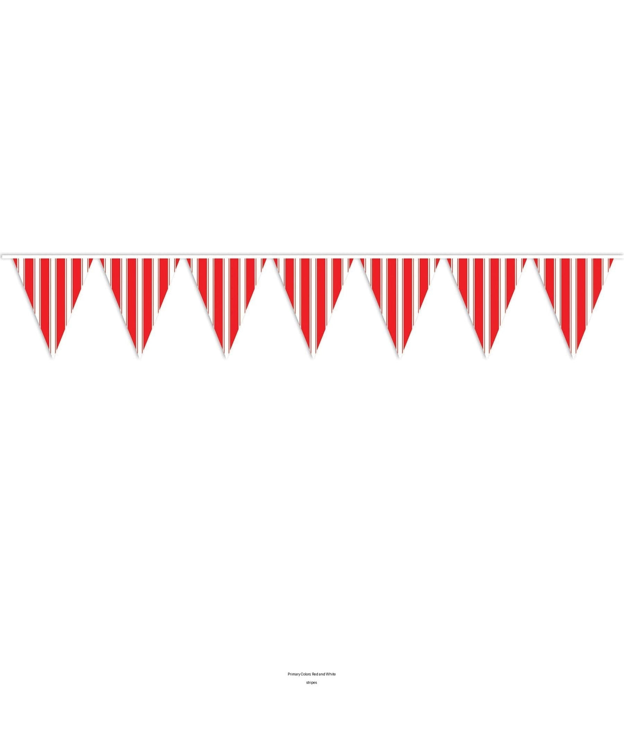 12 Pack Bulk Striped Party Pennant Banner