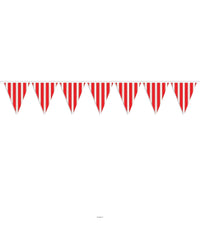 12 Pack Bulk Striped Party Pennant Banner