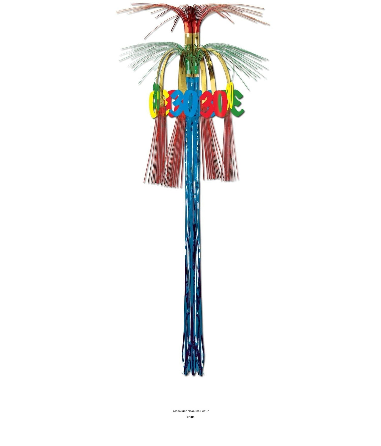 12 Pack Bulk 30th Birthday Party Cascade Hanging Column