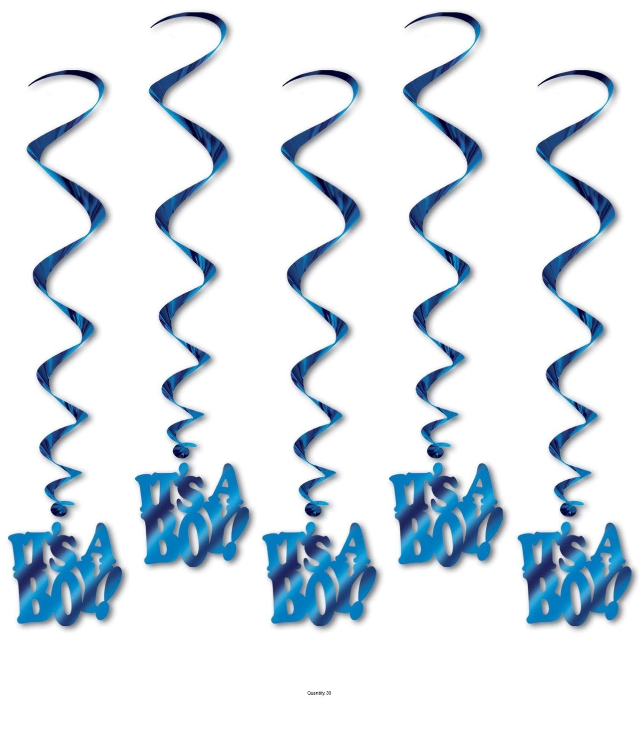 30 Piece Bulk It's A Boy! Whirls