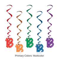 30 Piece Bulk 18th Birthday Party Whirls