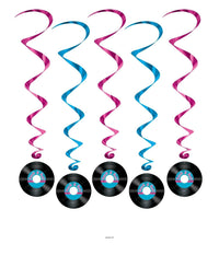30 Piece Bulk Rock/Roll Record Party Whirls