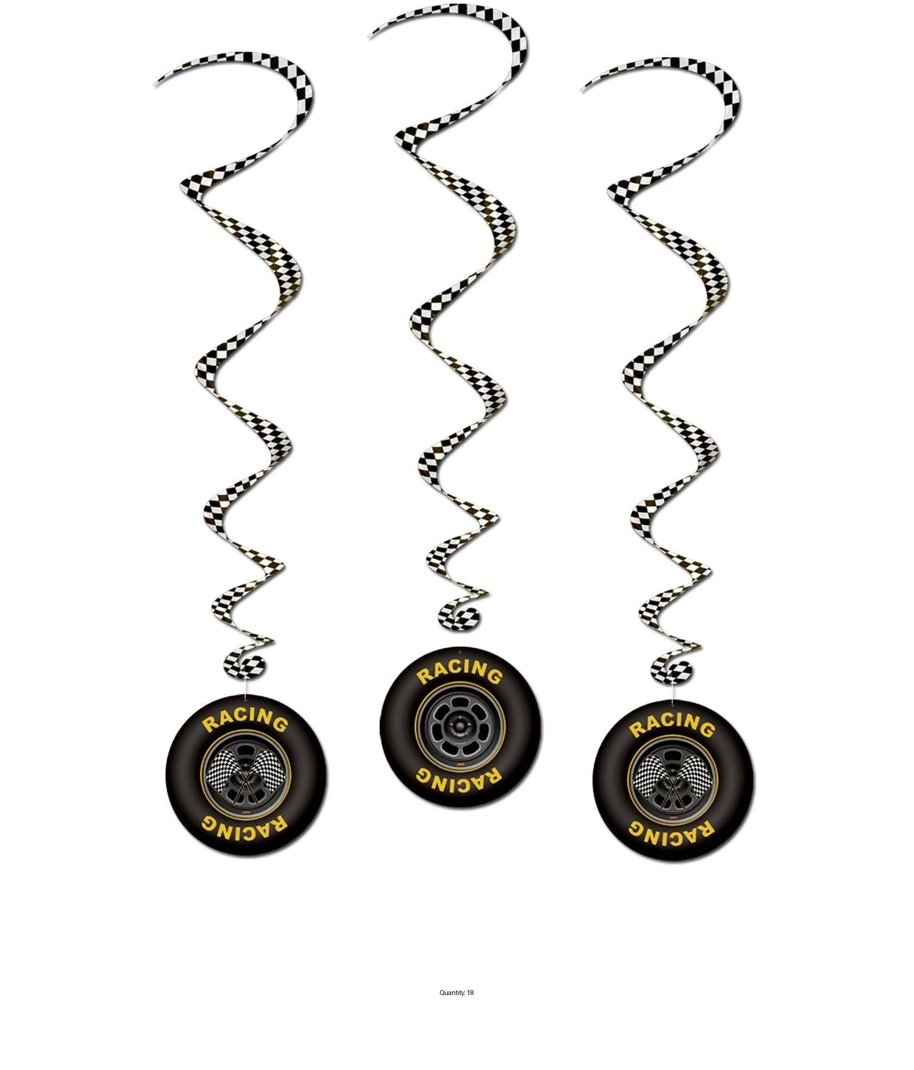 18 Piece Bulk Racing Tire Party Whirls