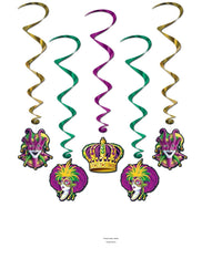 30 Piece Bulk Mardi Gras Whirls