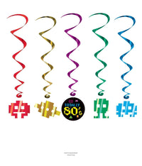 30 Piece Bulk 80's Party Whirls