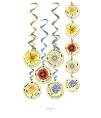 30 Piece Bulk Flower Whirls