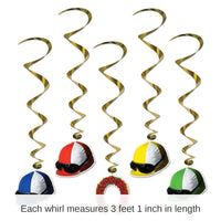 30 Piece Bulk Jockey Helmet Party Whirls