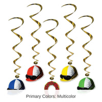 30 Piece Bulk Jockey Helmet Party Whirls