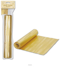 6 Pack Bulk Lame Table Runner - gold - cut to length