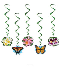 30 Piece Bulk Luau Party Flower Garden Whirls