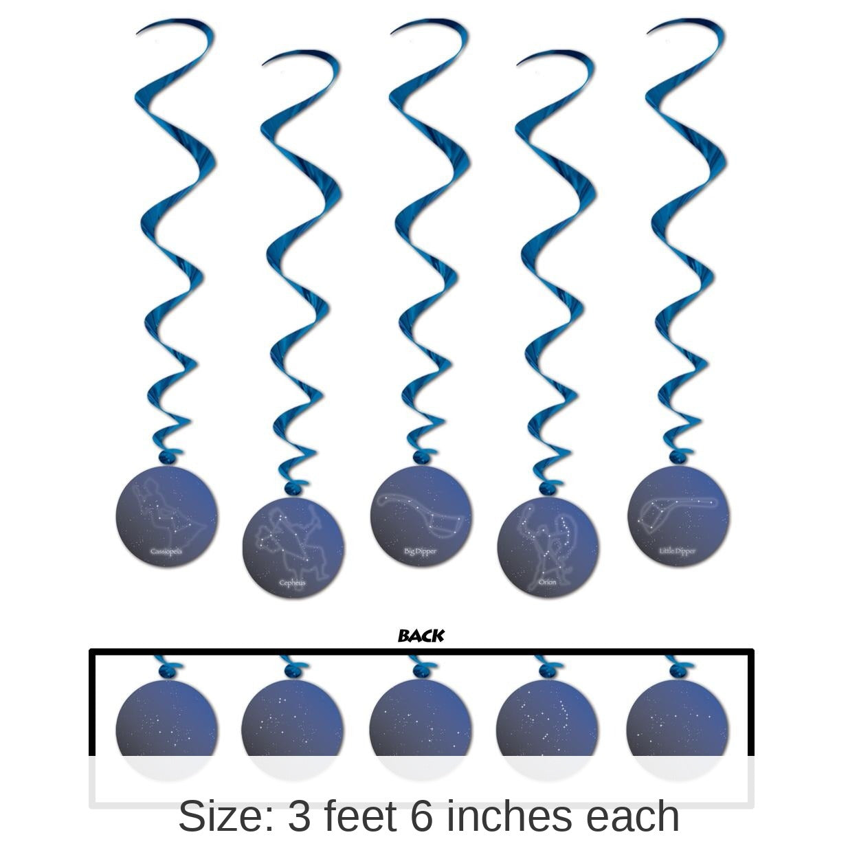 30 Piece Bulk Constellation Party Whirls