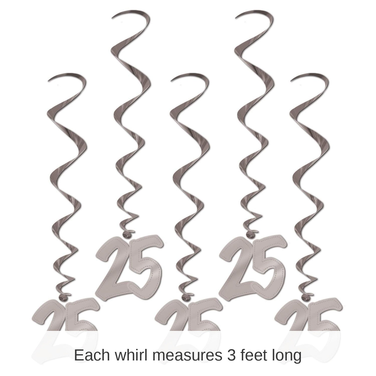 30 Piece Bulk 25th Anniversary Whirls