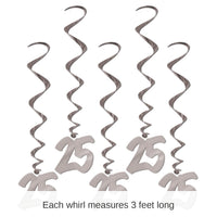 30 Piece Bulk 25th Anniversary Whirls