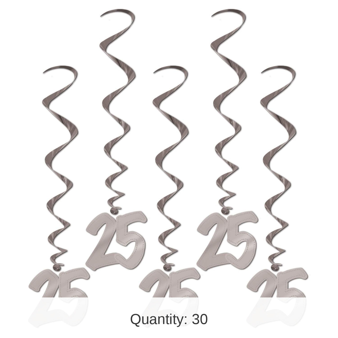 30 Piece Bulk 25th Anniversary Whirls