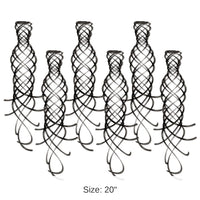 36 Piece Bulk Shimmering Party Whirls black