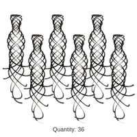 36 Piece Bulk Shimmering Party Whirls black