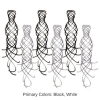 36 Piece Bulk Shimmering Whirls Asst Party black/silver