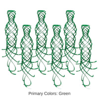 36 Piece Bulk Shimmering Party Whirls green