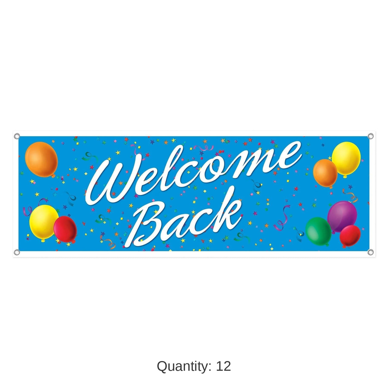 12 Pack Bulk Welcome Back Party Sign Banner