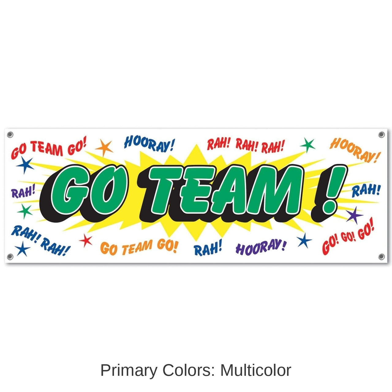 12 Pack Bulk Go Team! Party Sign Banner