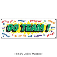 12 Pack Bulk Go Team! Party Sign Banner