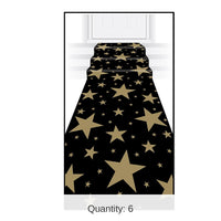 6 Pack Bulk Gold Star Party Runner