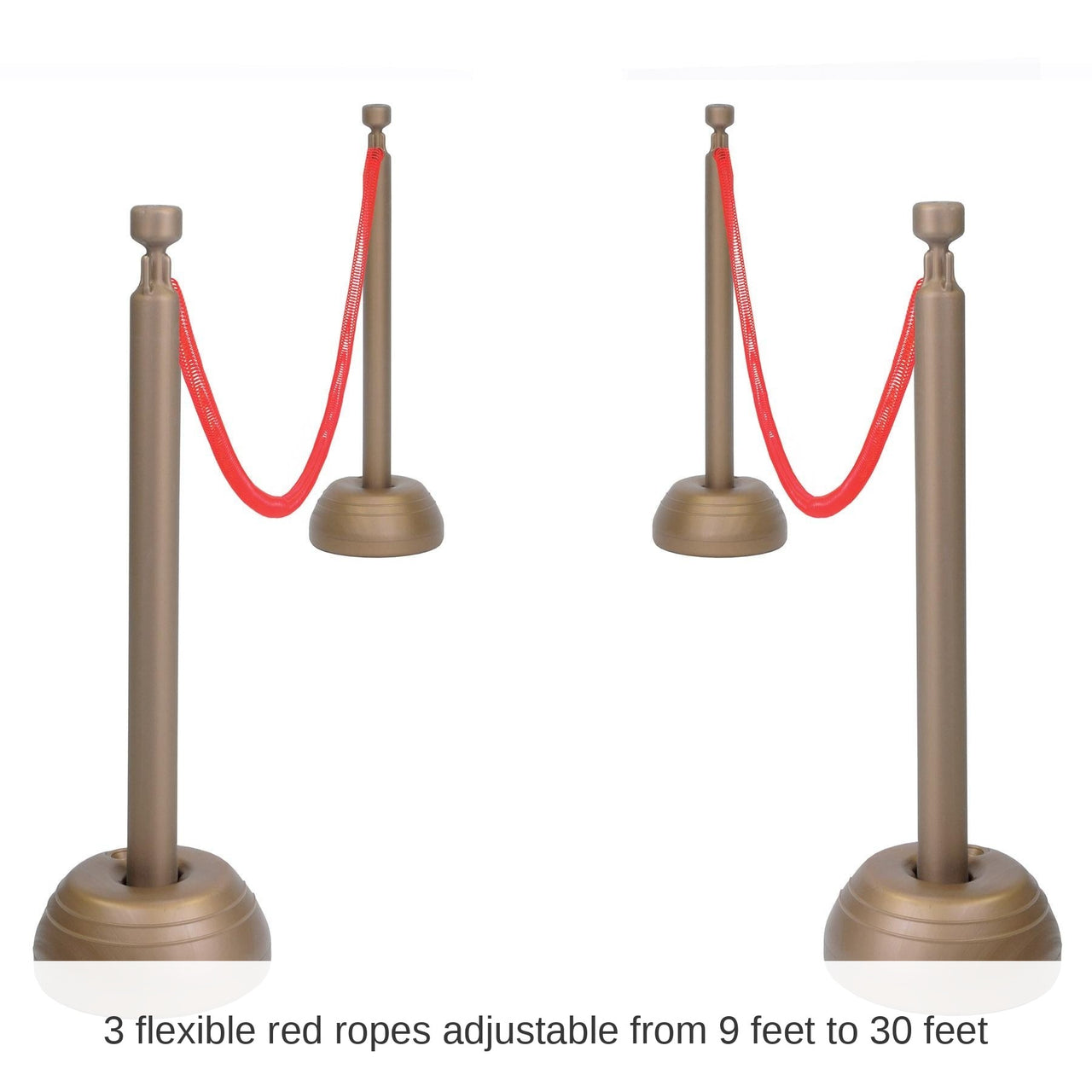 Red Rope Stanchion Party Set