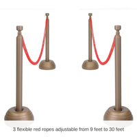 Red Rope Stanchion Party Set
