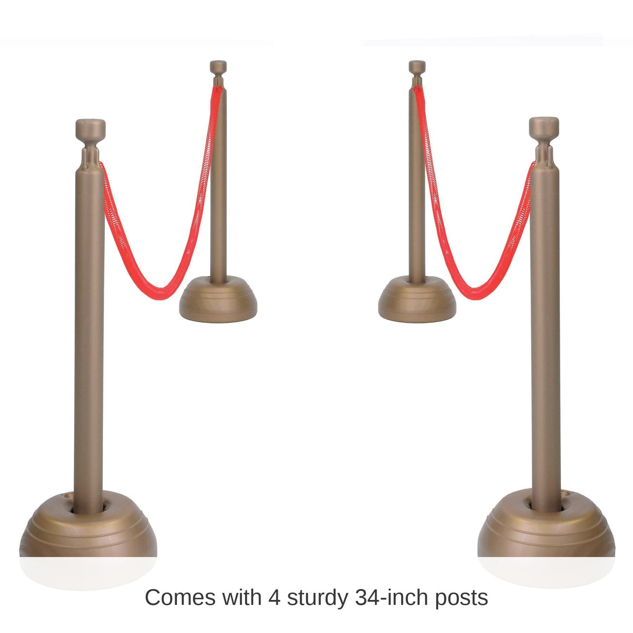 Red Rope Stanchion Party Set