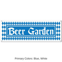 12 Pack Bulk Oktoberfest Beer Garden Sign Banner