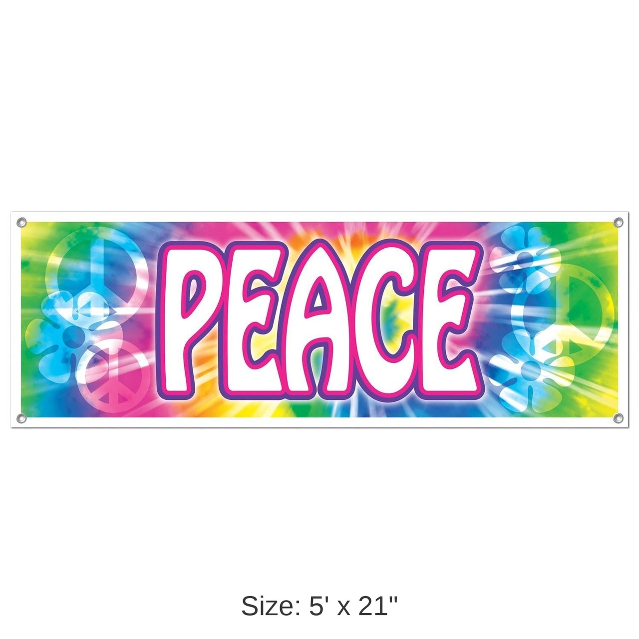 12 Pack Bulk Peace Sign Party Banner