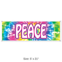 12 Pack Bulk Peace Sign Party Banner