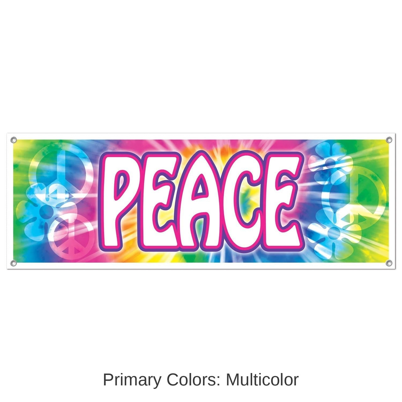 12 Pack Bulk Peace Sign Party Banner