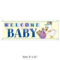 12 Pack Bulk Welcome Baby Sign Banner