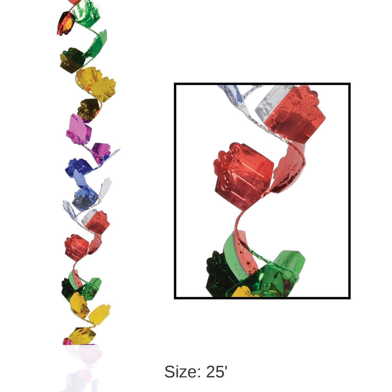 12 Pack Bulk Gleam 'N Flex Gift Box Garland