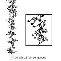 12 Pack Bulk Gleam 'N Flex Musical Notes Party Garland