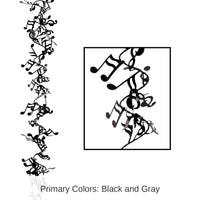 12 Pack Bulk Gleam 'N Flex Musical Notes Party Garland