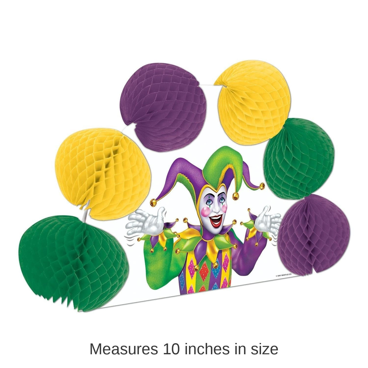 12 Pack Bulk Mardi Gras 2-Sided Centerpiece