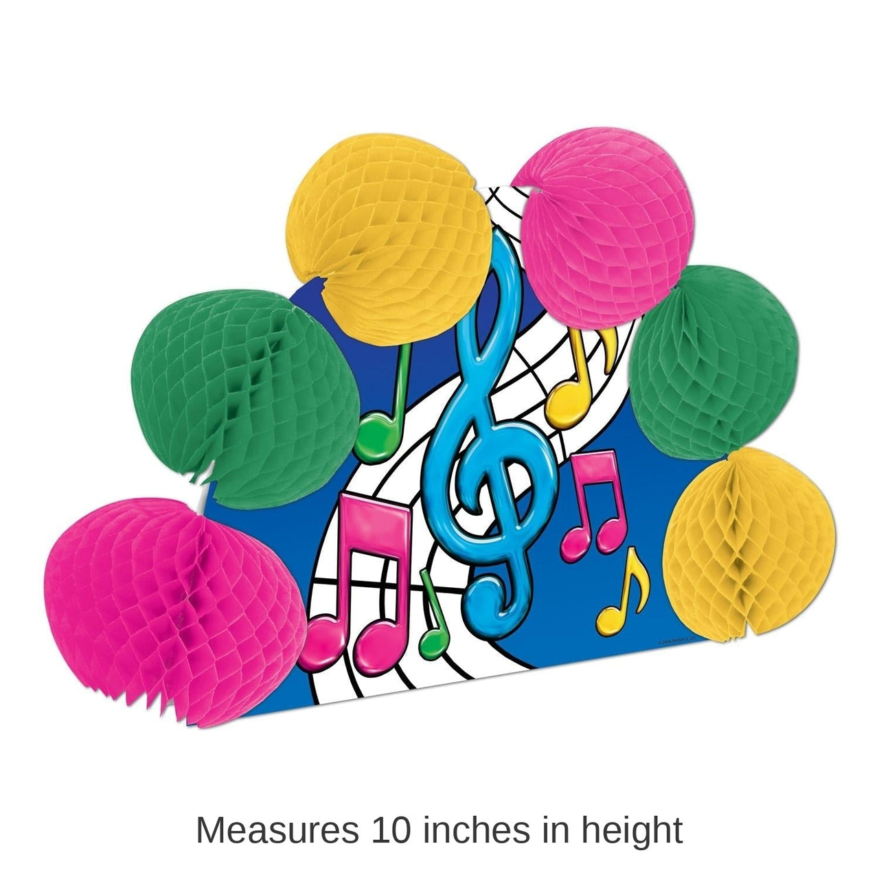 12 Pack Bulk Musical Notes 2-Sided Party Centerpiece