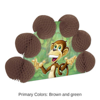12 Pack Bulk Monkey 2-Sided Centerpiece