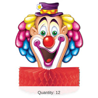 12 Pack Bulk Clown Centerpiece