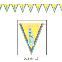 12 Pack Bulk Showers Of Joy Pennant Banner