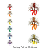 12 Pack Bulk 70th Birthday Party Firework Stringer