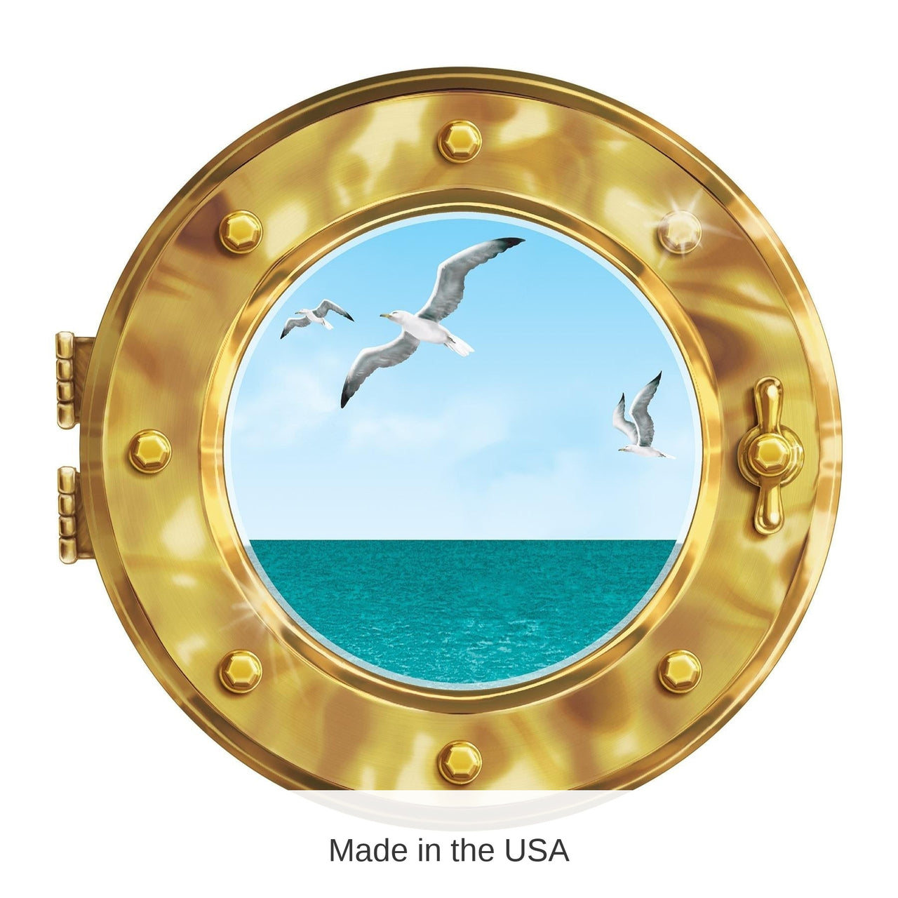 12 Pack Bulk Cruise Ship Porthole Party Peel 'N Place Clings