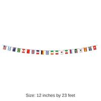 12 Pack Bulk International Flag Pennant Party Banner (12