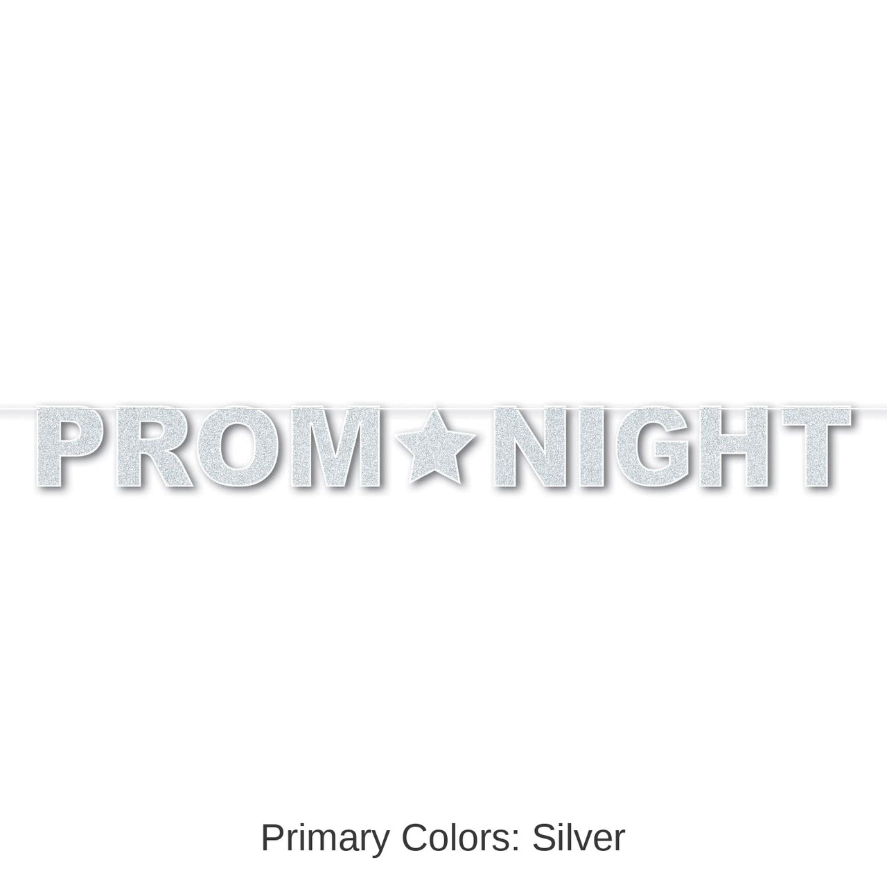 12 Pack Bulk Glittered Prom Night Party Streamer